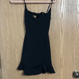 Black mini dress